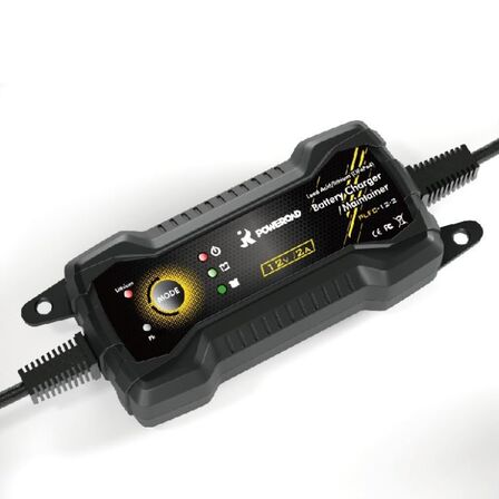 POWEROAD Motorcycle 12v Battery Charger. Lead and Lithium