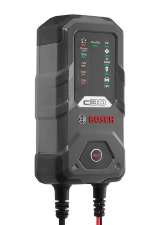 BOSCH 6v and 12v 3.8a BATTERY CHARGER -SMART CHARGING