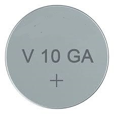 V10GA 1.5V 45mAh Calculator Alkaline Coin Battery (LR1130, 189 V389, V390)