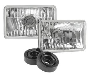 Halogen Headlamp - H4 Conversion Kit - 165 x 100mm High/Low Beam Free Form