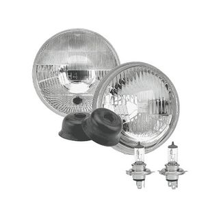Halogen Headlamp - H4 Conversion Kit (Raised Glass) - 5 3/4' High/Low Beam Free Form