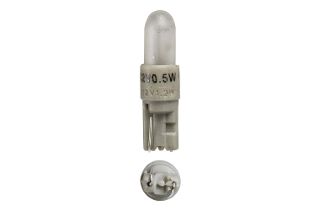 12V 1.2W KW2 X 4.6D WHITE BASE DASH PANEL GLOBES -box of 10
