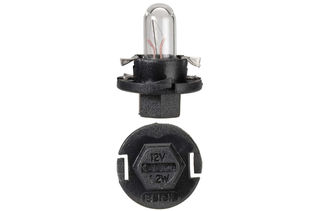 12V 1.2W BX8.4D BLACK BASE DASH PANEL GLOBES -box of 10