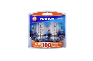 H7 12V 55W PLUS 100 LONGER LIFE HALOGEN HEADLIGHT GLOBES -TWIN PACK