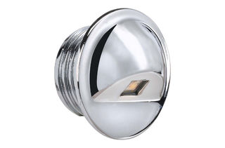 10-30V L.E.D CHROME STEP LIGHT -COOL WHITE