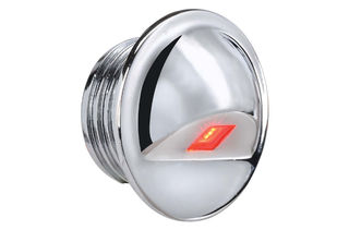 10-30V L.E.D CHROME STEP LIGHT -RED