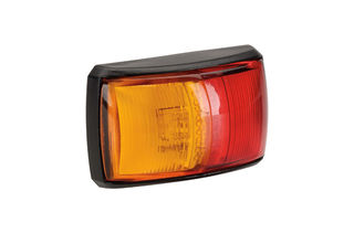 10-33 VOLT MODEL 14 LED SIDE MARKER LAMP -AMBER/RED