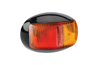 9-33 VOLT MODEL 16 OVAL LED SIDE MARKER LIGHT RED-AMBER