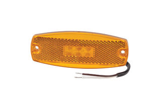 9-33 VOLT MODEL 17 LED SIDE MARKER OR EXTERNAL CABIN MARKER LAMP -AMBER