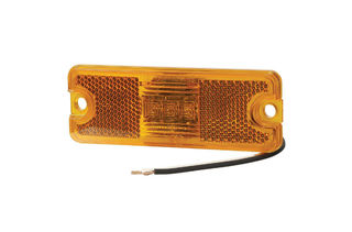 10-30 VOLT MODEL 18 LED SIDE MARKER EXTERNAL CABIN OR FRONT END OUTLINE MARKER LAMP -AMBER