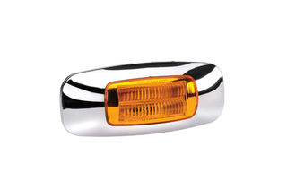 9-33 VOLT MODEL 24 LED LIGHT GUIDE SIDE MARKER LAMP -AMBER