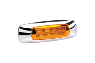 9-33 VOLT MODEL 24 LED LIGHT GUIDE SIDE MARKER LIGHT -AMBER