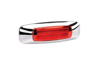 9-33 VOLT MODEL 24 LED LIGHT GUIDE REAR END OUTLINE MARKER LAMP -RED