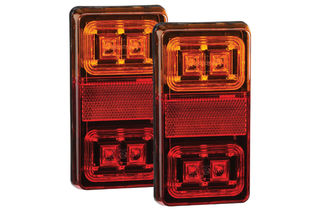 12V MODEL 35 LED SLIMLINE REAR STOP-TAIL DIRECTION INDICATOR LIGHTS -2PK