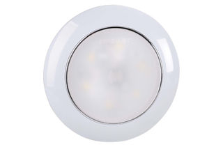 12V SATURN LAMP DUAL COLOUR 75MM LED INTERIOR LAMP WITH TOUCH SWITCH WHITE-RED