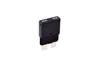 25 AMP WHITE AUTOMATIC RESETTING CIRCUIT BREAKER (Blister pack of 1)
