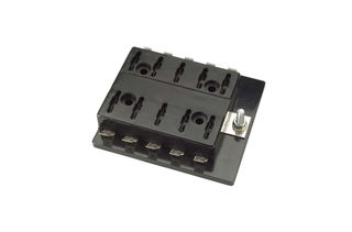 10-WAY STANDARD ATS BLADE FUSE OR PLUG-IN TYPE CIRCUIT BREAKER BLOCK