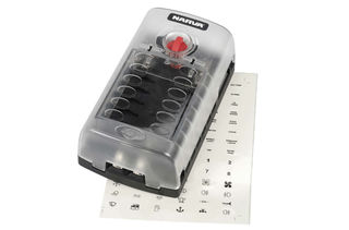 12-WAY STANDARD ATS BLADE FUSE OR PLUG-IN TYPE CIRCUIT BREAKER BLOCK