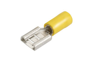 9.5 X 1.2MM FEMALE BLADE TERMINAL YELLOW