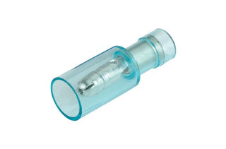 4.0MM MALE BULLET TERMINAL BLUE -INSULATED