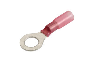 2.5-3MM ADHESIVE LINED RING TERMINAL, RED