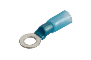 5MM ADHESIVE LINED RING TERMINAL BLUE