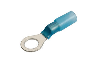 6.3MM ADHESIVE LINED RING TERMINAL -BLUE