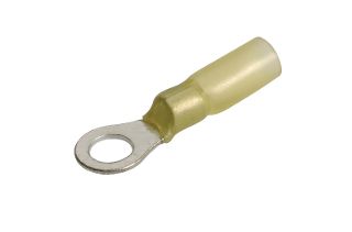6.3MM ADHESIVE LINED RING TERMINAL YELLOW