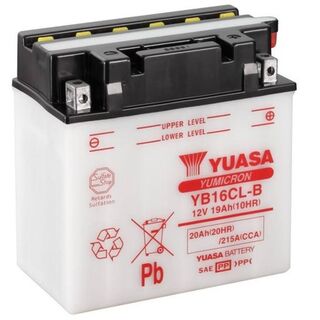 YB16CL-B 12v YUASA YuMicron Motorcycle Battery with Acid Pack