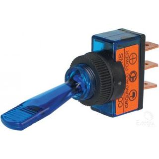 Illuminated Off-On Toggle Switch Blue