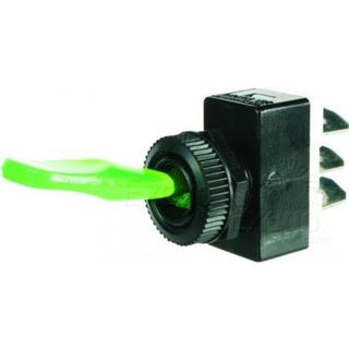Illuminated Off-On Toggle Switch Green