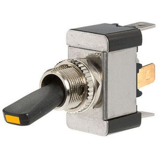 Off-On Heavy-Duty Toggle Switch with Amber LED