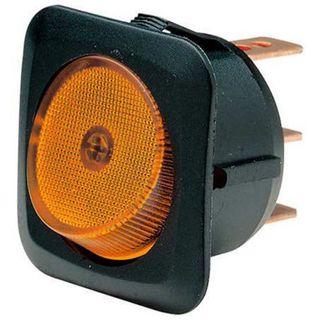 Illuminated Off/On Rocker Switch (Amber)