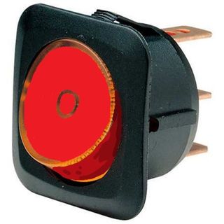 Illuminated Off/On Rocker Switch (Red)