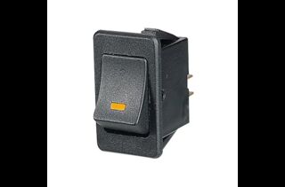 Off/On Rocker Switch with Amber LED