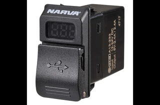 12/24V DUAL USB CHARGER WITH LED VOLT/AMP METER