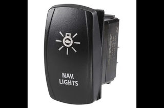 12/24V OFF/ON LED ILLUMINATED SEALED ROCKER SWITCH WITH 