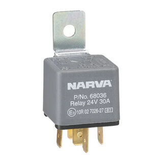 24V 30A NORMALLY OPEN 5 PIN RELAY WITH RESISTOR