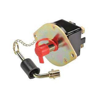Heavy-Duty Dual Pole Battery Master Switch with Removable Key