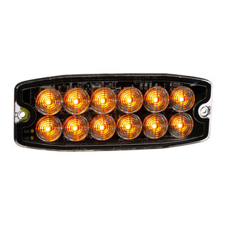 12-24v Super Slim Double Row LED Self Contained Warning Light
