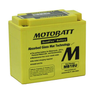 MB18U Motorcycle 12v QUADFLEX AGM BATTERY