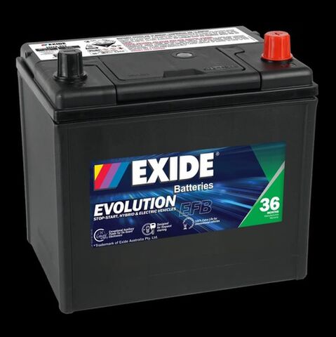 Exide EFB Start-Stop Battery 12V 650CCA - SSEFB-D23, MFD23LEF, Q85LMF