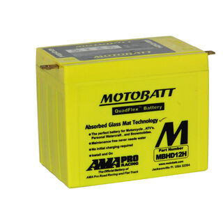 MBHD12H Motorcycle 12v QUADFLEX AGM BATTERY