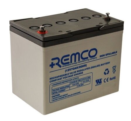 REMCO 12V 70AH GEL BATTERY CYCLING