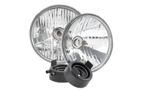 Halogen Headlamp - H4 Conversion Kit - 7" High-Low Beam Free Form, 2 HEADLIGHT KIT