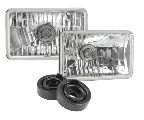 Halogen Headlamp - H4 Conversion Kit - 165 x 100mm High/Low Beam Free Form