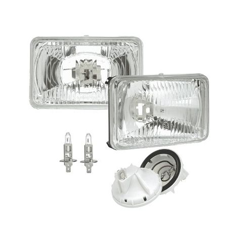 Halogen Headlamp - H1 100W Conversion Kit - 165 x 100mm High Beam Free Form