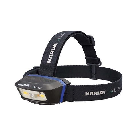 ALS RECHARGEABLE L.E.D HEAD LAMP - 250 LUMENS WITH GREEN & RED FUNTIONS