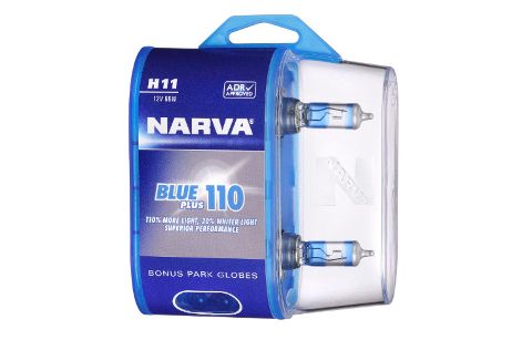 H11 12V 55W BLUE PLUS 90 HALOGEN HEADLIGHT GLOBES -TWIN PACK
