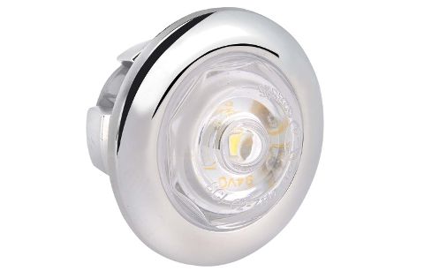 9-33V L.E.D MODEL 2 FRONT END OUTLINE MARKER LAMP WITH CHROME GROMMET